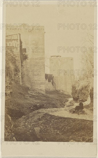 View of the Alhambra, Spain; 1865 - 1870; Albumen silver print