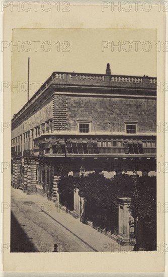 Governor's Palace at Malta; S. Schembri, Italian, active Malta 1860s, 1865 - 1875; Albumen silver print