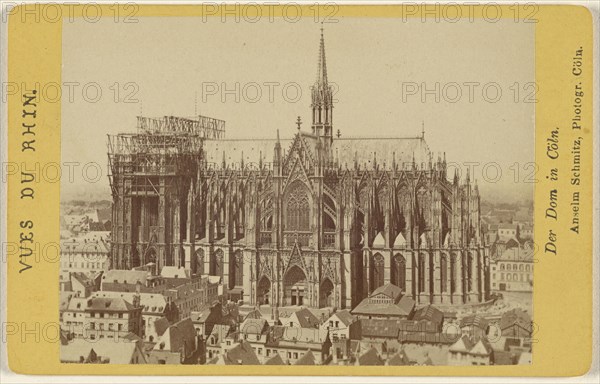 Vues du Rhin. Der Dom in Coln; Anselm Schmitz, German, 1839 - 1903, 1860 - 1880; Albumen silver print