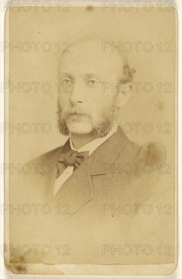 man with moustache and muttonchops; Frederick Gutekunst, American, 1831 - 1917, 1865 - 1875; Albumen silver print