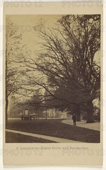 Leamington - Regent Grove, with Russian Gun; Francis Bedford, English, 1815,1816 - 1894, 1864 - 1865; Albumen silver print