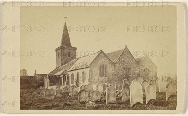 Brading Old Church - 1100 years old; J. Symonds, British, active Portsmouth, England 1860s, April 23, 1866; Albumen silver