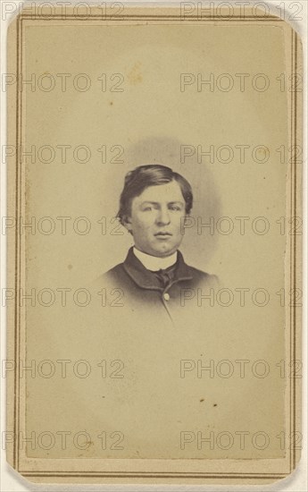 man, printed in vignette-style; Peter S. Weaver, American, active Hanover, Pennsylvania 1860s - 1910s, 1865-1870; Albumen