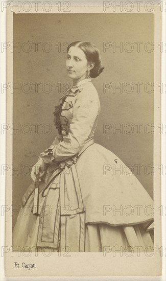woman, standing; étienne Carjat, French, 1828 - 1906, 1865 - 1870; Albumen silver print