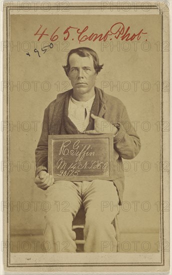 R. Giffin, M 14th N.T.H.A. 20175 D., Civil War victim; American; 1865 - 1870; Albumen silver print