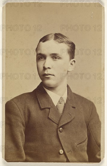 man in 3,4 profile, seated; Beer & Company; 1870 - 1880; Albumen silver print