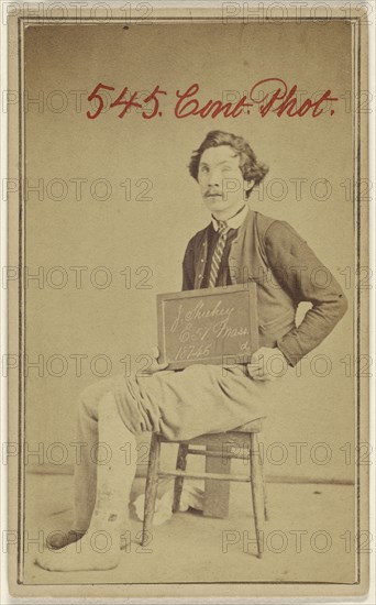 J. Shuhey, E 57. Mass. 18746 d., Civil War victim; American; 1862 - 1872; Albumen silver print