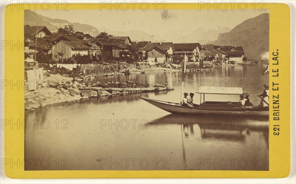 Brienz et Le Lac; A. Gabler, Swiss, active 1860s - 1890s, 1865-1870; Albumen silver print