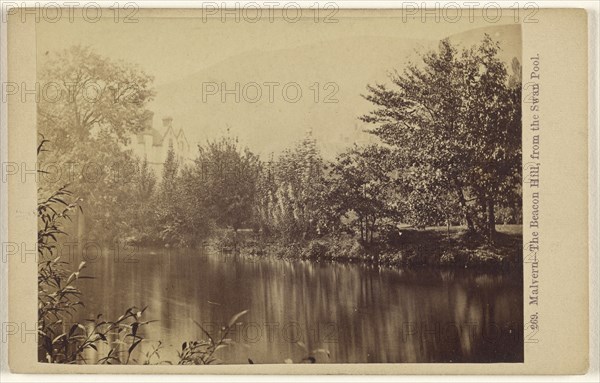 Malvern - The Beacon Hill, from the Swan Pool; Francis Bedford, English, 1815,1816 - 1894, 1864 - 1865; Albumen silver print
