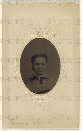 Emma Fouche; George W. Hewitt & Company; 1870-1875; Tintype