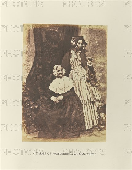 Mrs. Rigby and Miss Rigby, Lady Eastlake, Hill & Adamson, Scottish, active 1843 - 1848, Scotland; 1843 - 1848; Salted paper