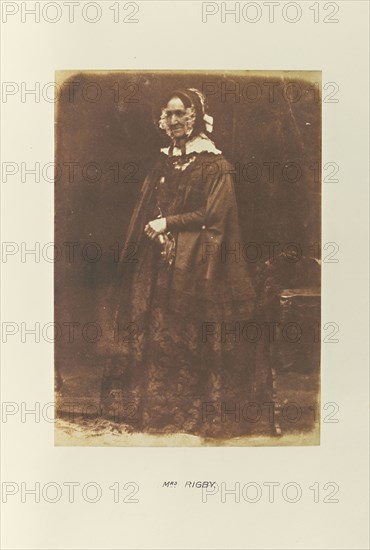 Mrs. Rigby; Hill & Adamson, Scottish, active 1843 - 1848, Scotland; 1843 - 1848; Salted paper print from a Calotype negative