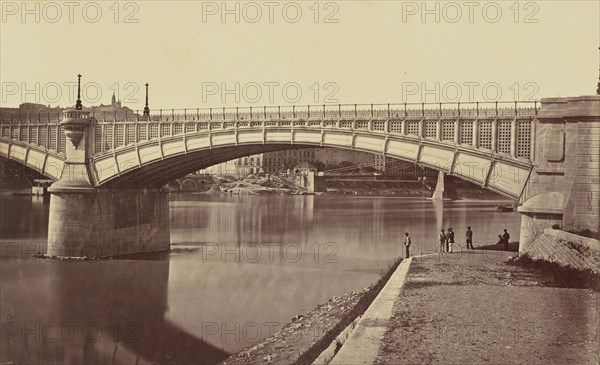 Lyon. Viaduc du Rhône; Édouard Baldus, French, born Germany, 1813 - 1889, France; about 1861; Albumen silver print