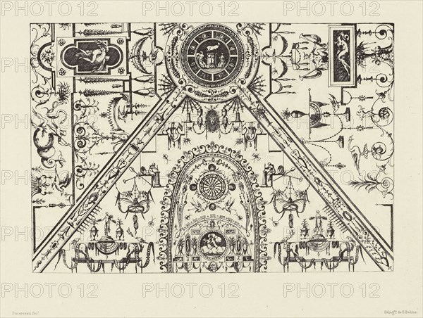 Design by Androuet du Cerceau; Édouard Baldus, French, born Germany, 1813 - 1889, Paris, France; 1866; Heliogravure