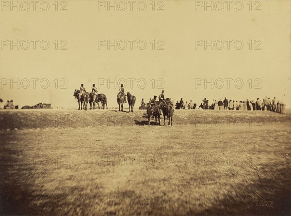 Camp de Châlons; Gustave Le Gray, French, 1820 - 1884, Chalons, France; 1857; Albumen silver print