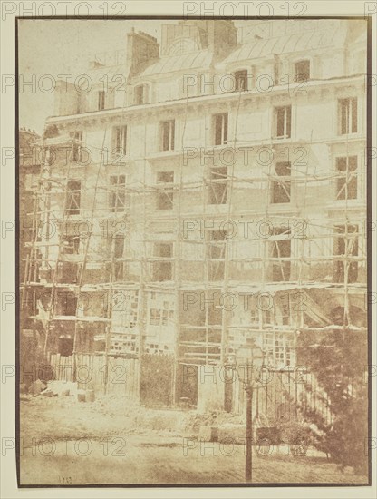 Construction of the Galerie de la Madeleine; Hippolyte Bayard, French, 1801 - 1887, Paris, France, Europe; 1843; Salted paper