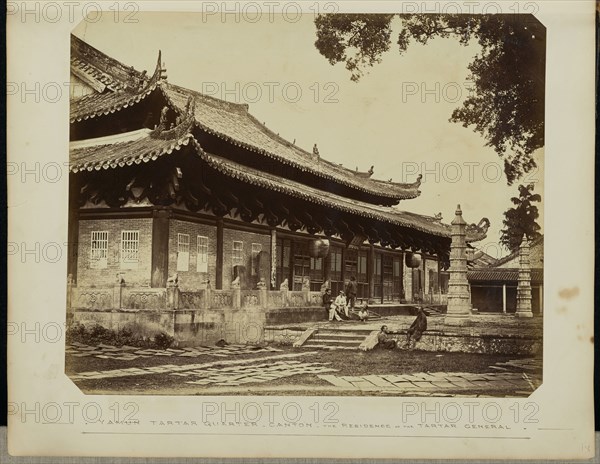 Yamun Tartar Quarter - Canton - The Residence of the Tartar General; Felice Beato, 1832 - 1909, China