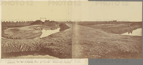 Entrance to the Fortified Town of Pauku; Felice Beato, 1832 - 1909, China; 1860; Albumen silver print