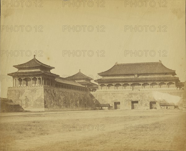 The Emperor's Winter Palace, Peking; Felice Beato, 1832 - 1909, China; 1860; Albumen silver print