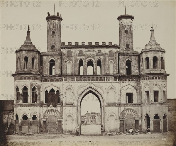 The Motee Mahal; Felice Beato, 1832 - 1909, Henry Hering, 1814 - 1893, India; 1858 - 1862