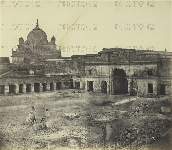 The Place in which General Neil was Killed in the Bazaar; Felice Beato, 1832 - 1909, Henry Hering