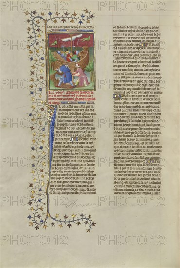 Demetrius Nicator, King of Syria, Killed as He Attempts to Land at Tyre; Paris, France; about 1413–1415; Tempera colors, gold