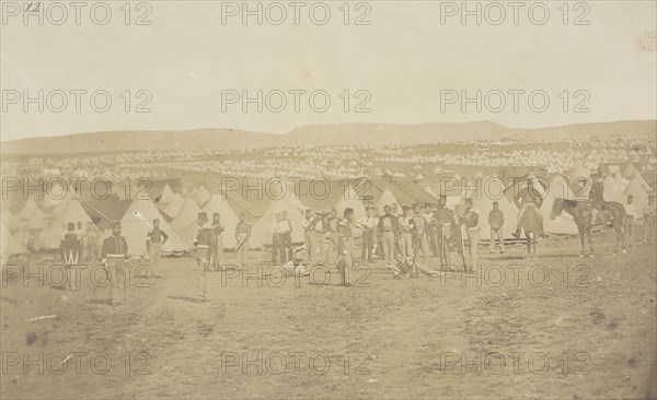 British Encampment Before Sebastopol. The Tents of the 97th in the Foreground; James Robertson, English, 1813 - 1888