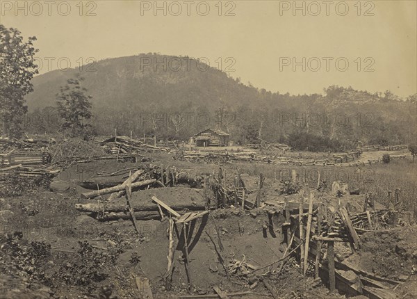 The Front of Kenesaw Mountain, Georgia; George N. Barnard, American, 1819 - 1902, New York, United States; negative about 1865