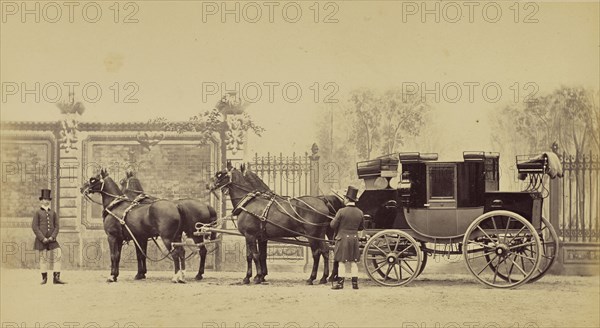 Mail Coach du Cte. Ed. de Lambertye; Louis-Jean Delton, French, 1807 - 1891, Paris, France; 1865; Albumen silver print