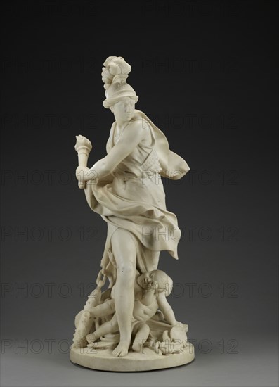 Minerva; Augustin Pajou, French, 1730 - 1809, France; about 1775 - 1785; Marble; 72.5 x 29.8 x 35.2 cm