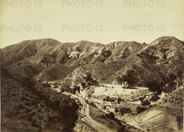 San Fernando Tunnel, Los Angeles County, SPRR; Carleton Watkins, American, 1829 - 1916, about 1880; Albumen silver print