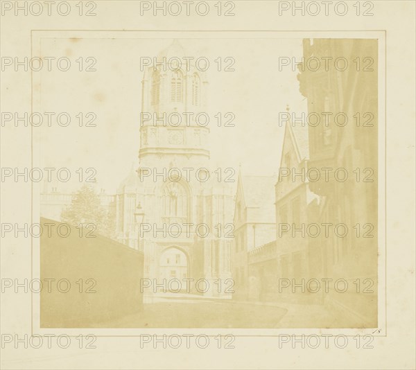 Gate of Christchurch; William Henry Fox Talbot, English, 1800 - 1877, Reading, England; 1844; Salted paper print from a paper