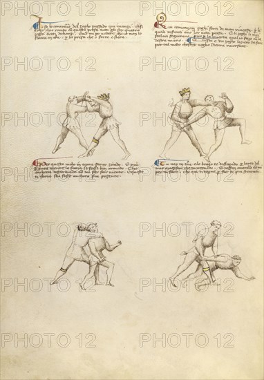 Combat with Dagger; Unknown, Fiore Furlan dei Liberi da Premariacco, Italian, about 1340,1350 - before 1450, Padua, or, Italy