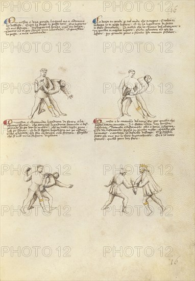 Combat with Dagger; Unknown, Fiore Furlan dei Liberi da Premariacco, Italian, about 1340,1350 - before 1450, Venice, Italy