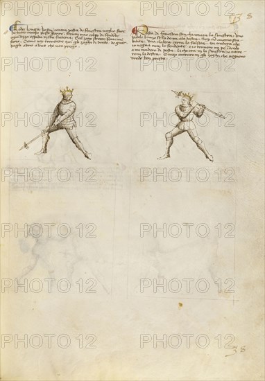 Combat with Pollaxe; Fiore Furlan dei Liberi da Premariacco, Italian, about 1340,1350 - before 1450, Padua, Italy
