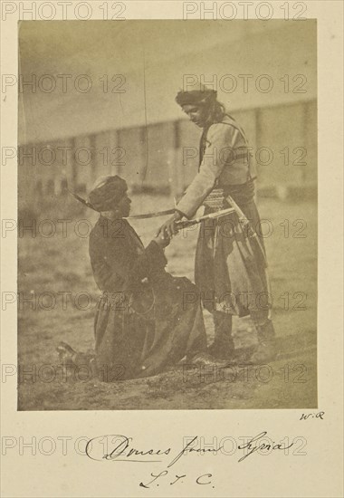 Druses from Syria. L.T.C; Dr. William Robertson, Scottish, 1818 - 1882, Turkey; 1855 - 1856; Albumen silver print