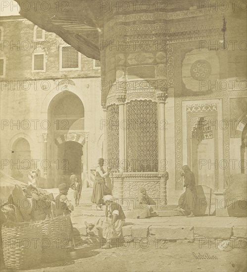 Fountain, Constantinople, Istanbul; James Robertson, English, 1813 - 1888, Turkey; 1855 - 1856; Salted paper print; 29 × 26 cm