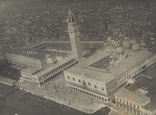 Piazza San Marco, Venice; Fédèle Azari, Italian, 1895 - 1930, Italy; 1914 - 1929; Gelatin silver print; 11.8 x 16 cm