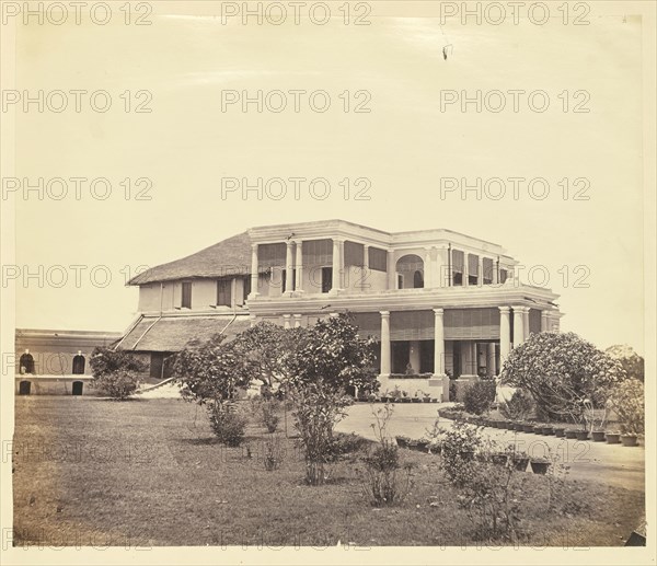 Colonial Residence, India; India; about 1863 - 1887; Albumen silver print