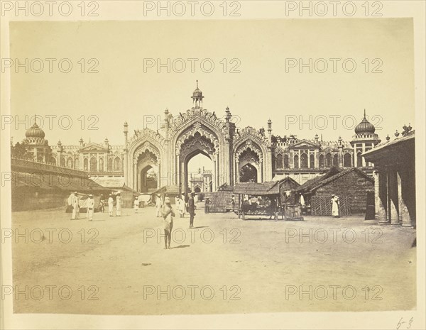 Gateway to the Hussainabad Imambara Complex, Lucknow; Lucknow, India; about 1863 - 1887; Albumen silver print