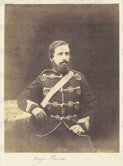 Major Thomas; Attributed to Felice Beato, 1832 - 1909, India; 1858 - 1859; Albumen silver print