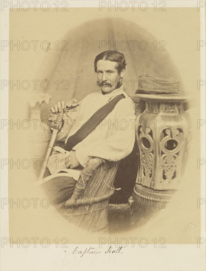 Captain Hall; Felice Beato, 1832 - 1909, India; 1858 - 1859; Albumen silver print