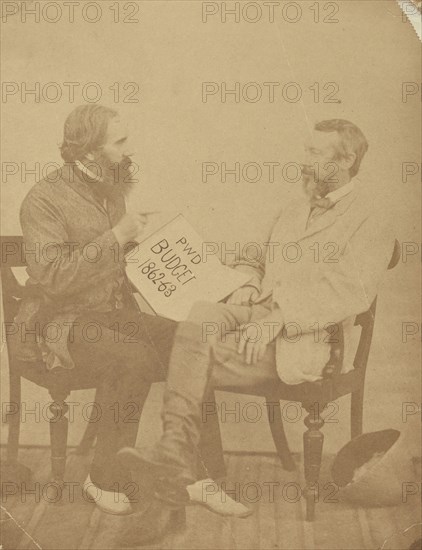 Colonel Yule and Sir G. Yule; India; 1862; Albumen silver print