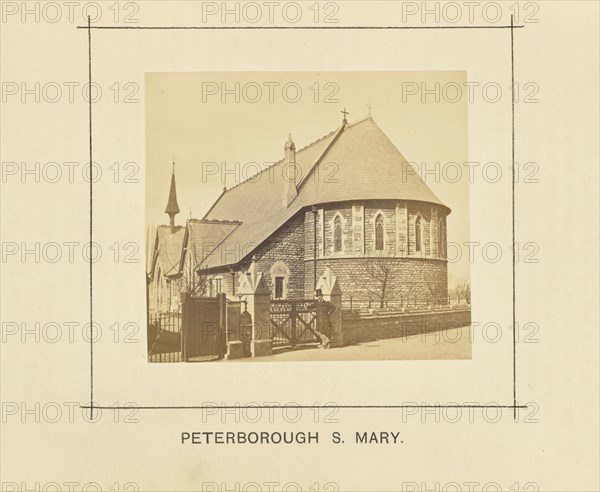 Peterborough, St. Mary; William Ball, British, active 1860s - 1870s, London, England; 1868; Albumen silver print