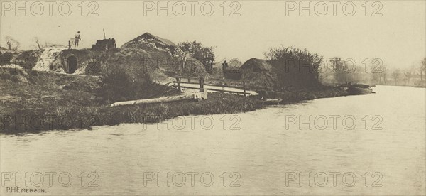 Brickfield on the River Bure. Norfolk; Peter Henry Emerson, British, born Cuba, 1856 - 1936, London, England; 1888