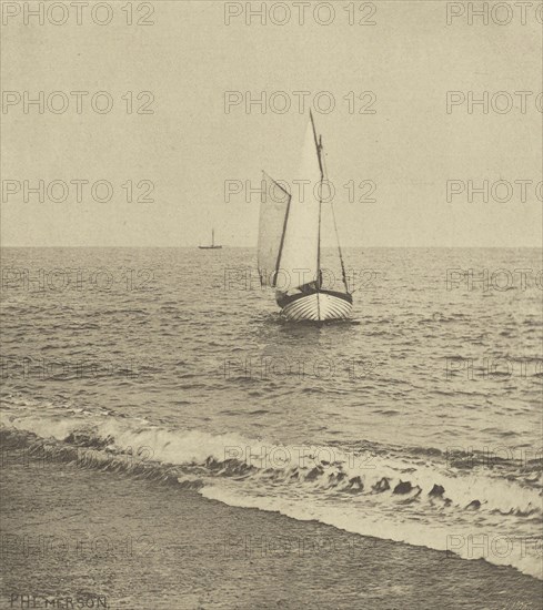 A Suffolk Shrimper  Coming Ashore; Peter Henry Emerson, British, born Cuba, 1856 - 1936, London, England; 1888; Photogravure