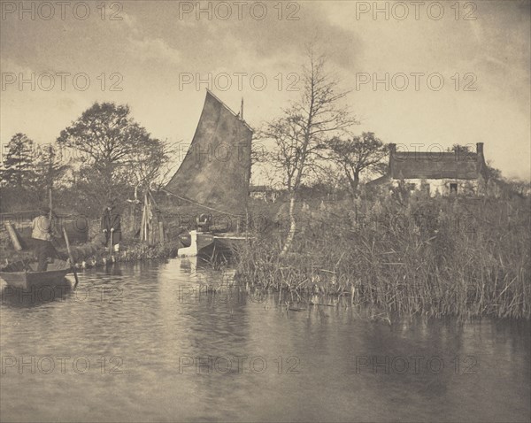 A Broadman's Cottage; Peter Henry Emerson, British, born Cuba, 1856 - 1936, London, England; 1886; Platinum print; 22.7 x 28.9