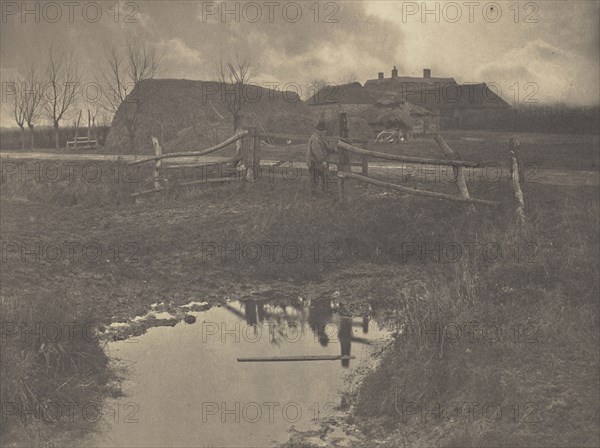 A Marsh Farm; Peter Henry Emerson, British, born Cuba, 1856 - 1936, London, England; 1886; Platinum print; 21.7 x 28.7 cm