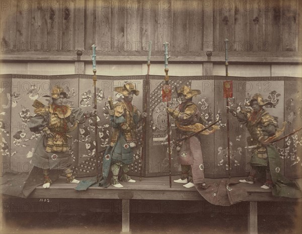 Pantomime Uniform of Temple, Nikko; Kusakabe Kimbei, Japanese, 1841 - 1934, active 1880s - about 1912, Japan; 1870s - 1890s