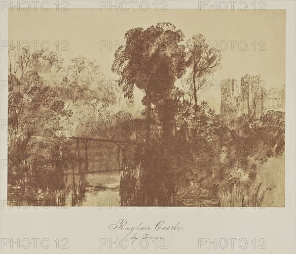 Raglan Castle. by Turner; Caroline Bertolacci, British, born 1825, active 1860s - 1890, about 1863; Albumen silver print